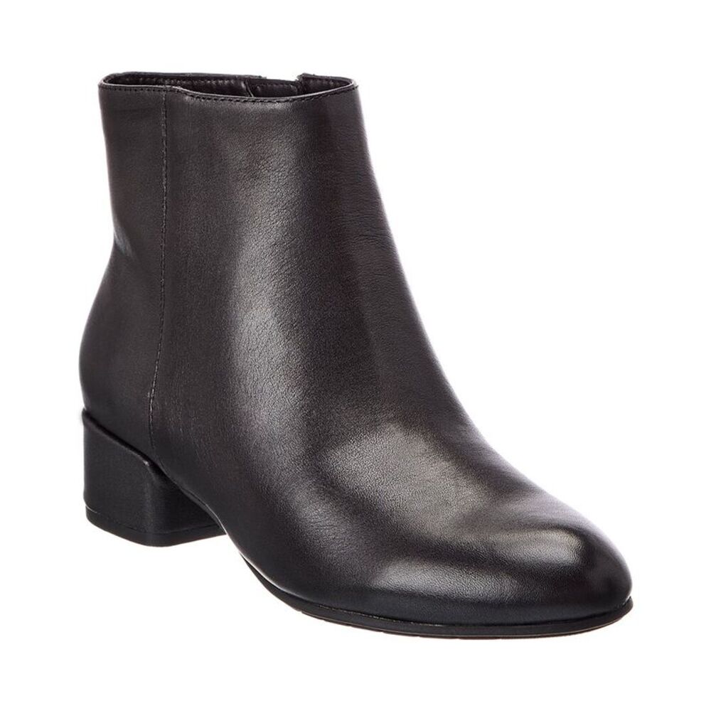 Dune London Pippie Leather Boot, Black